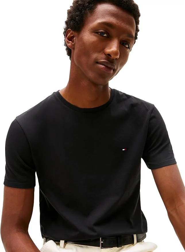 Футболка Tommy Hilfiger Essential Short Sleeve Cotton Crewneck Pocket, темно-коричневый — фото 2