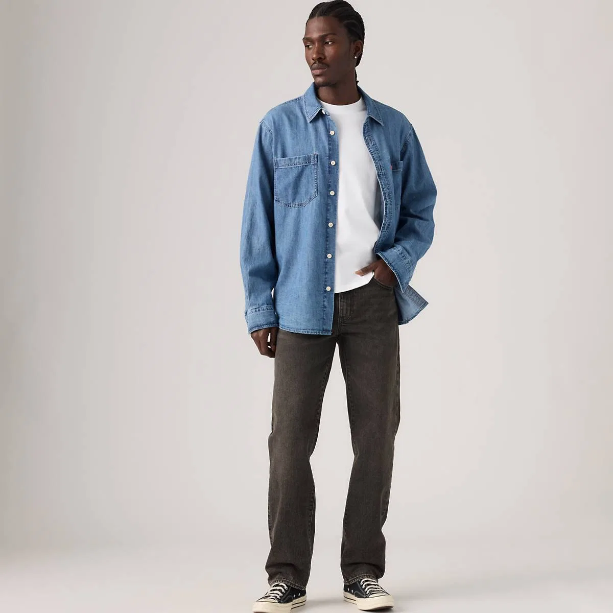 Джинсы 514 Straight для мужчин Levi's, Night Shadows - Black
