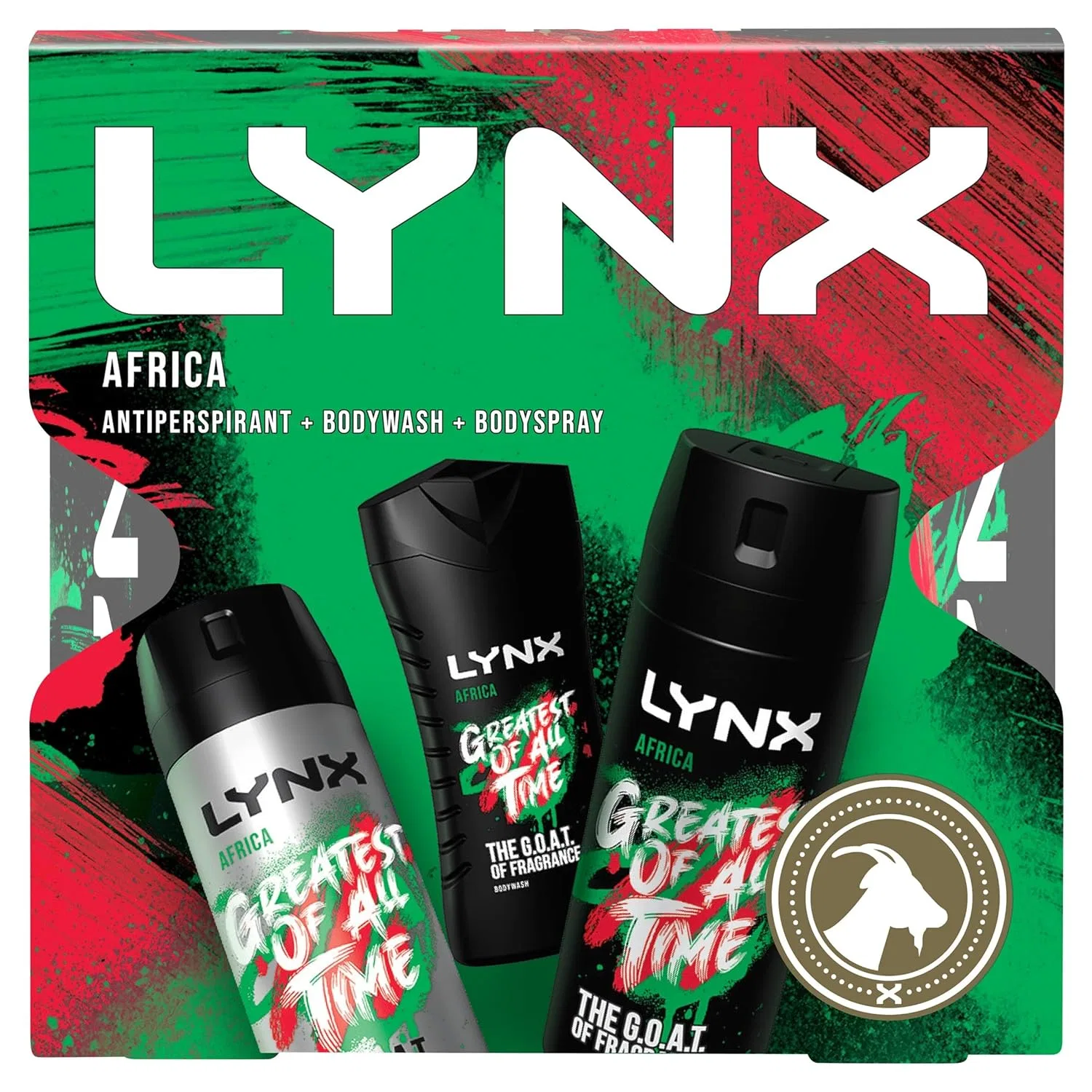 Набор для душа и дезодорантов LYNX Africa Trio, 3 предмета