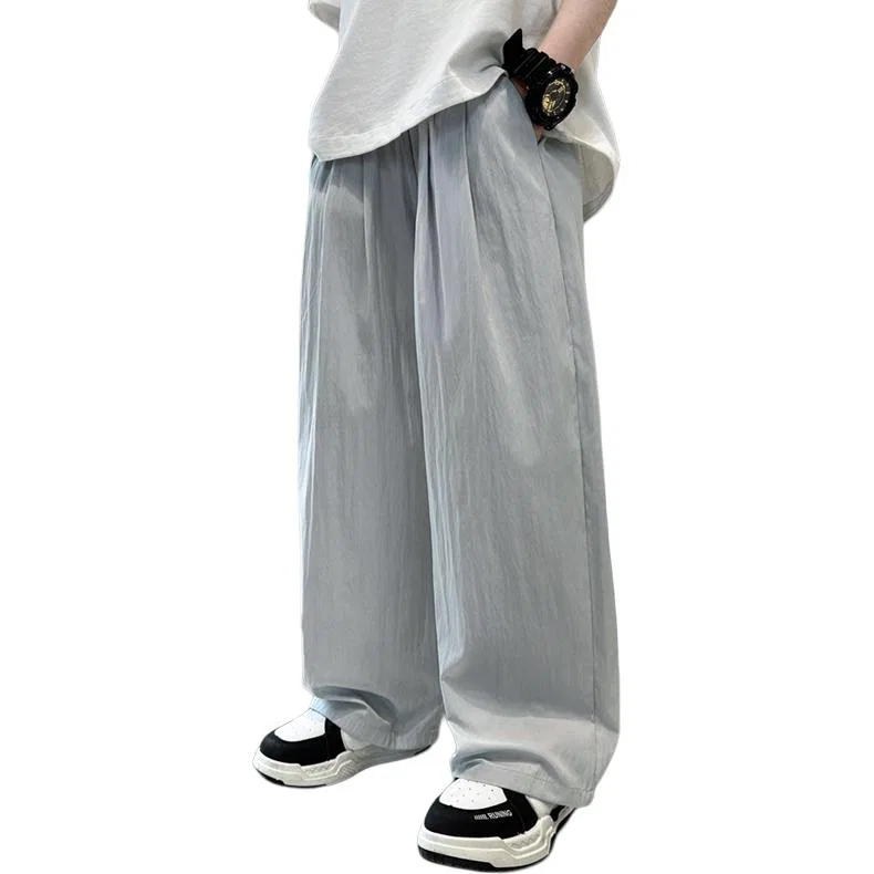 Детские брюки спортивные тонкие Beige Gray YALU