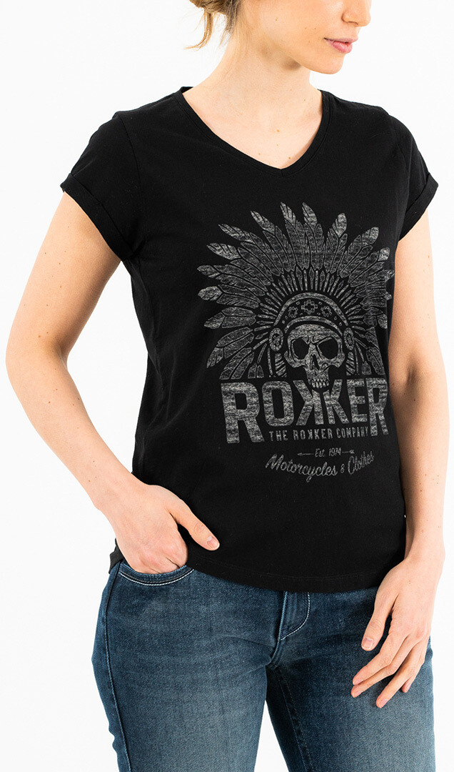 

Футболка женская Rokker Indian Bonnet, черный