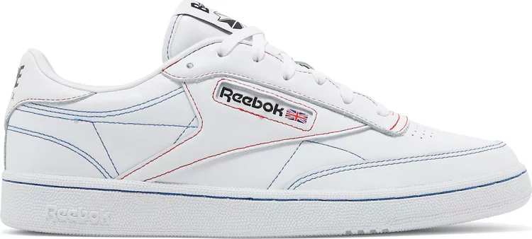 Кроссовки bape x club c 85 'white' Reebok, белый - фото