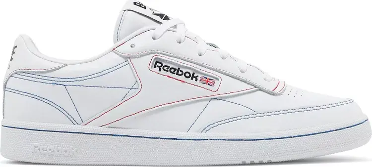 

Кроссовки bape x club c 85 'white' Reebok, белый