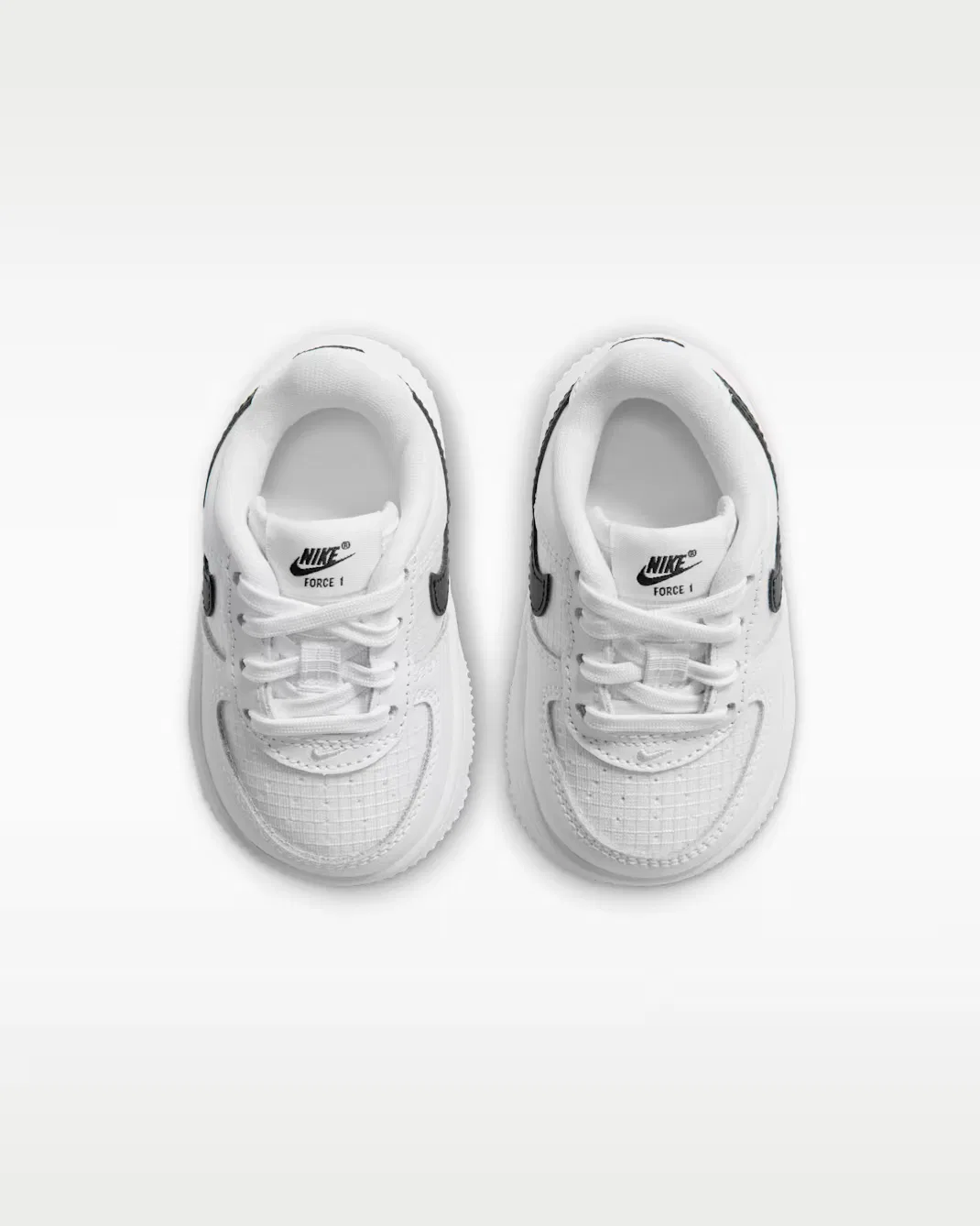 Детская/подростковая обувь Nike Force 1 Low Tech, White/White/Black — фото 4