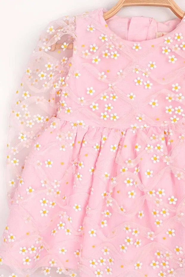 Детское платье для девочек с принтом Hera Le Mabelle, Pink — фото 4