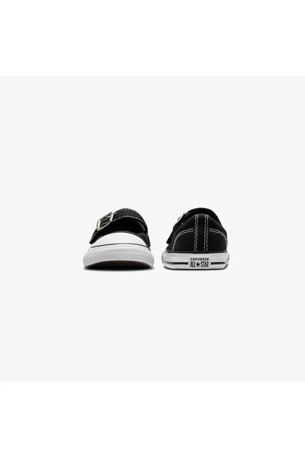 Детские балетки для девочек с коротким каблуком Chuck Taylor All Star Dainty Mary Jane Baby Black Converse, Black — фото 3