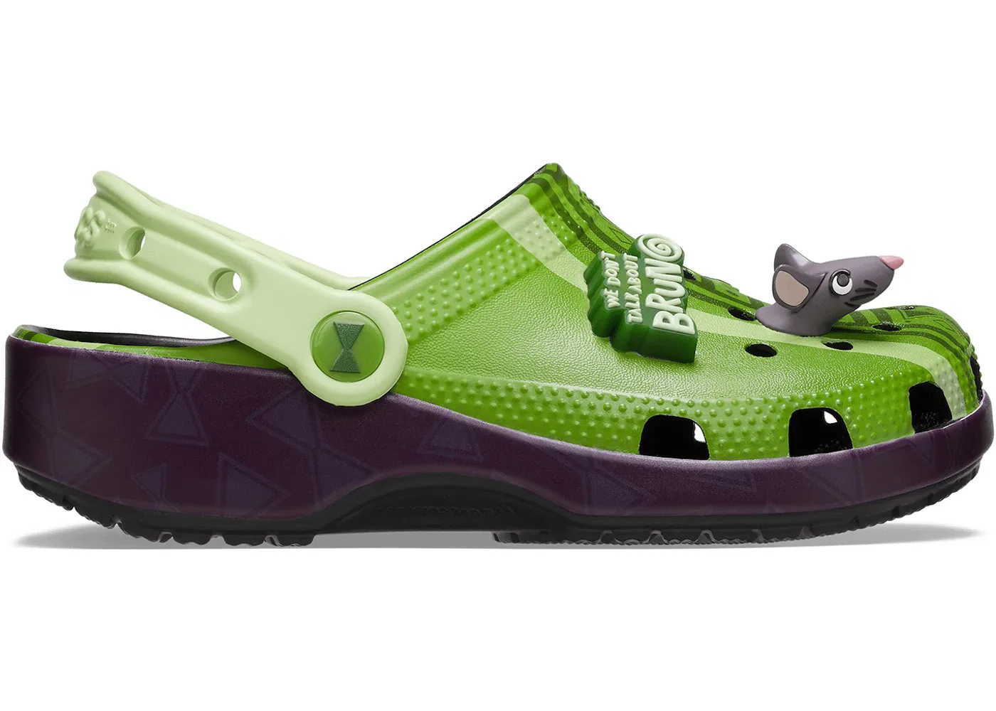 Детские сабо-клоги Disney Encanto Bruno Crocs, Green/Black