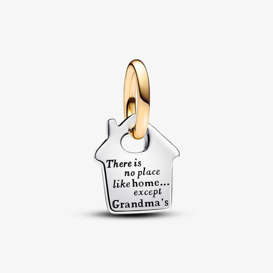 

Шарм-подвеска Pandora Moments Two-tone Grandma's House, серебро/золото