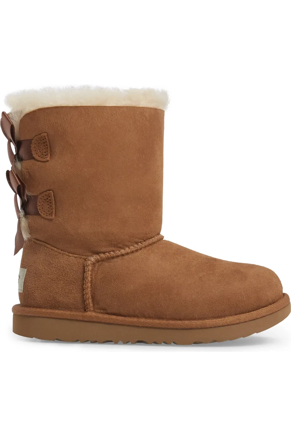 Детские ботинки на молнии с двумя бантами Bailey Bow II UGG, Che — фото 3
