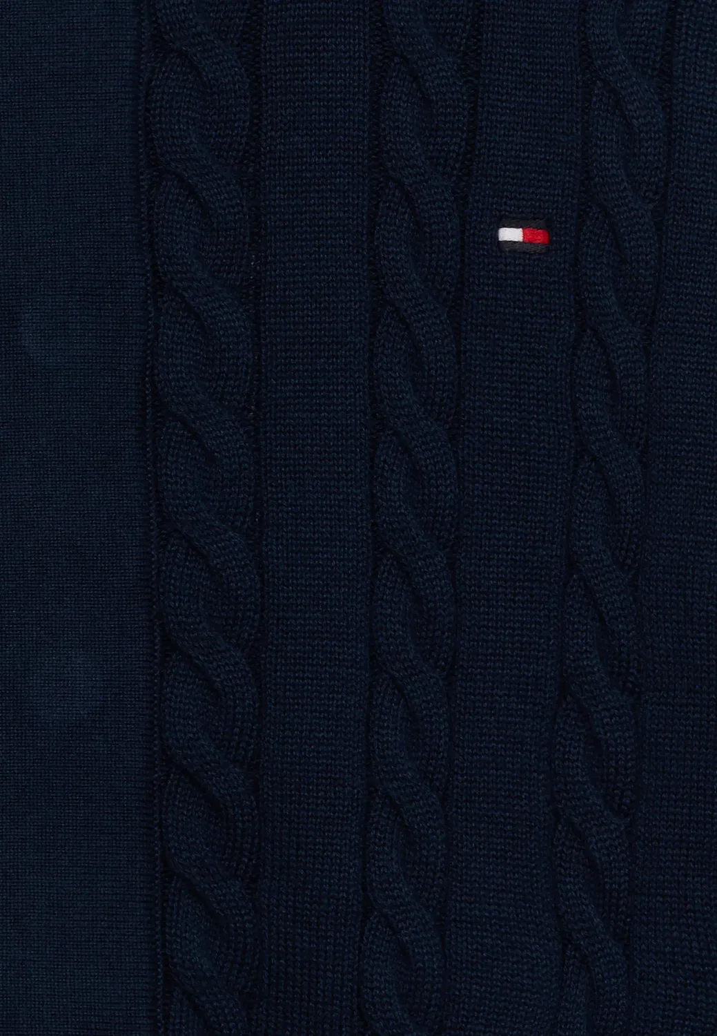 Кардиган унисекс с полной застежкой-молнией Cable Tommy Hilfiger, Dark Blue — фото 3