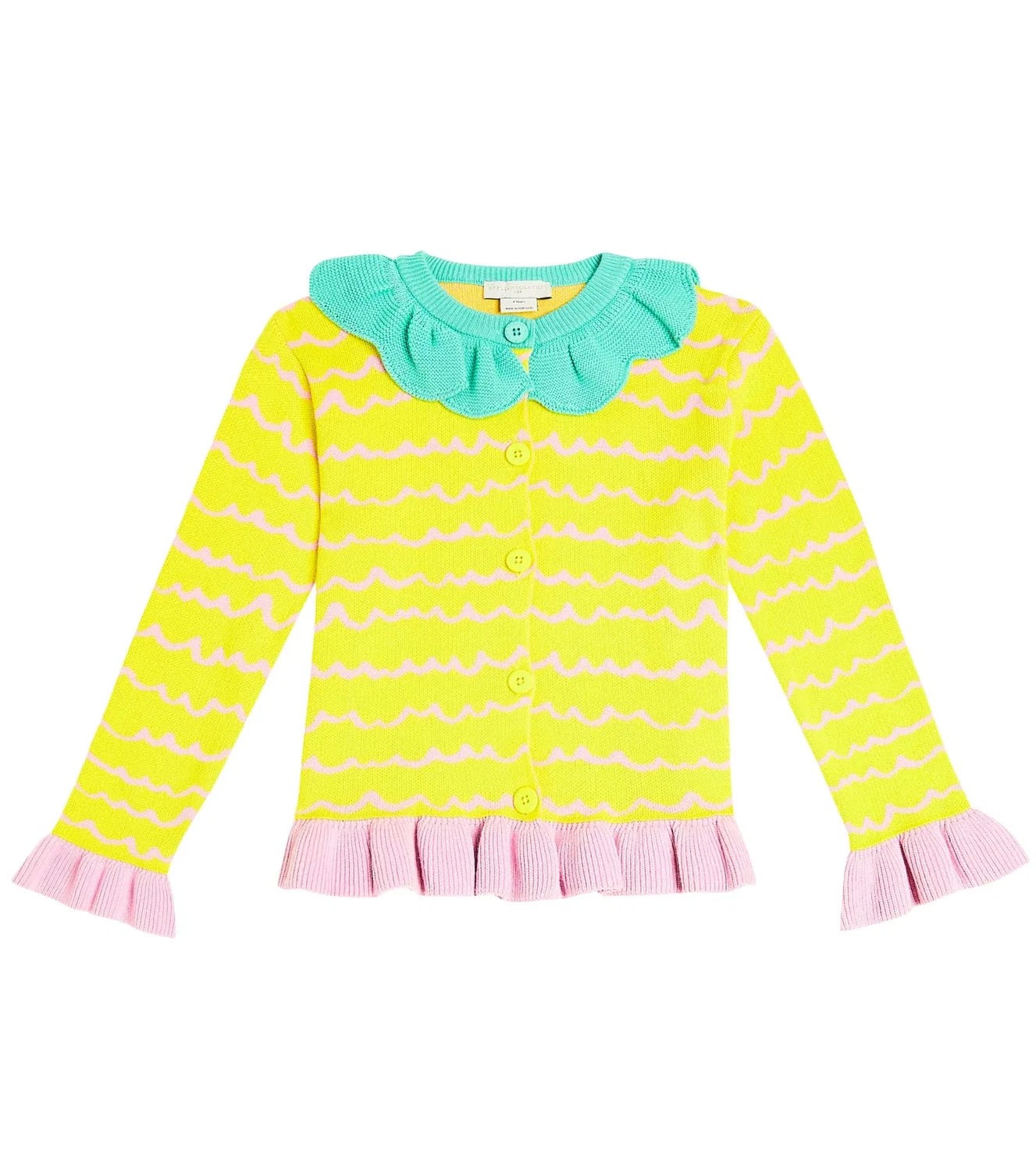 Кардиган хлопковый Stella Mccartney Kids, желтый