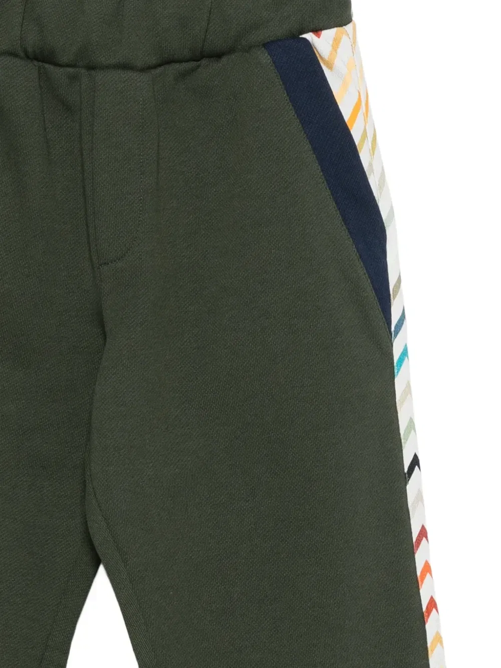 Спортивные брюки с вышитым логотипом Missoni Kids, зеленый — фото 3