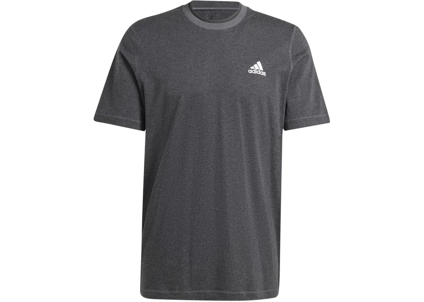 Мужская футболка с принтом Seasonal Essentials Melange Adidas, цвет Black Melange