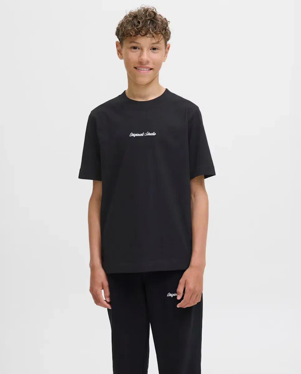 Детская футболка для мальчиков хлопковая Jack & Jones, Negro