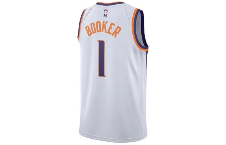 Джерси баскетбольная с принтом Swingman Phoenix Suns Devin Booker Nike, белый