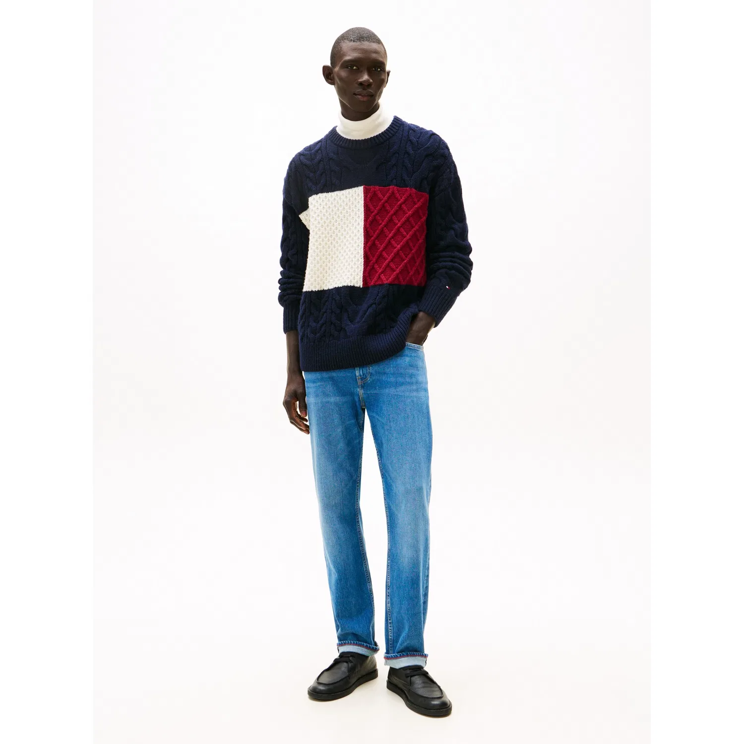 Мужские прямые джинсы с slim fit Tommy Hilfiger, Blue — фото 3