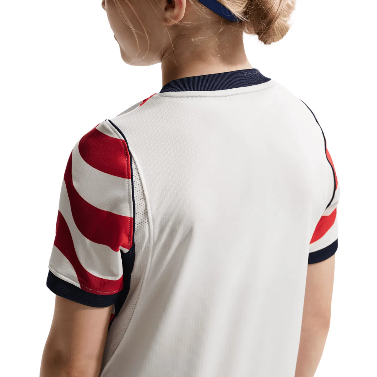 Футболка для мальчиков Dri-FIT USA Stadium Nike, цвет White/Navy — фото 2