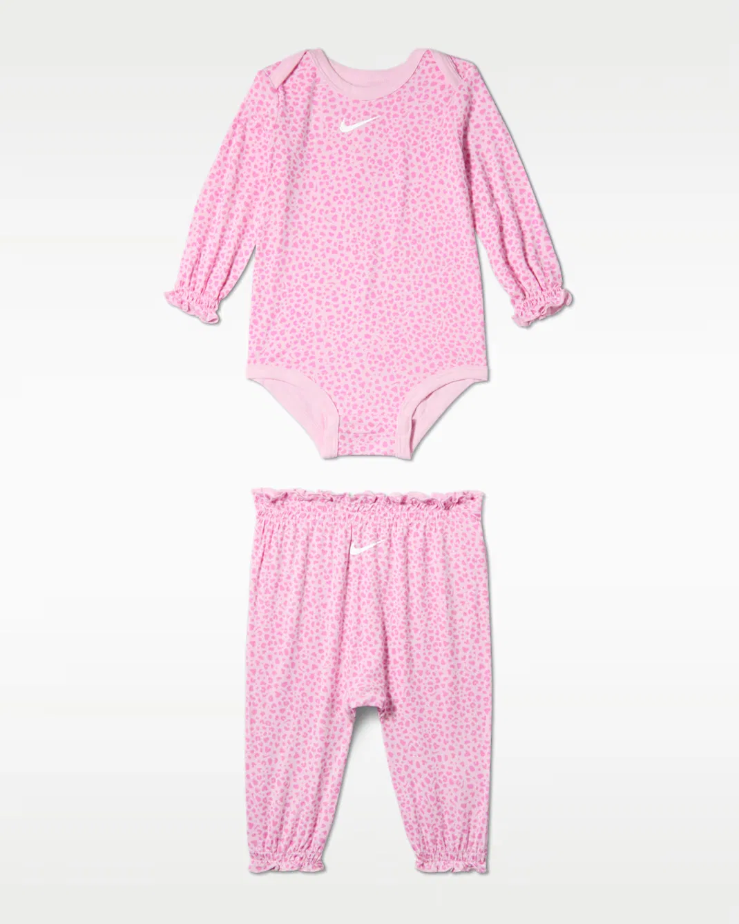 Детский комплект из двух предметов (0-6 месяцев) с принтом в горошек Nike Essentials, Pink Foam
