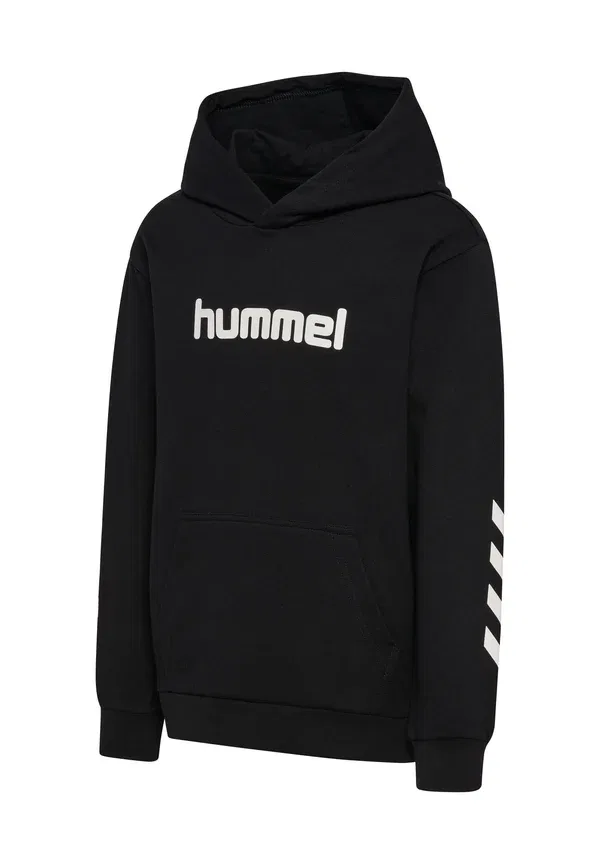 Толстовка с логотипом Hmljr reg, унисекс - худи Hummel, черный — фото 4