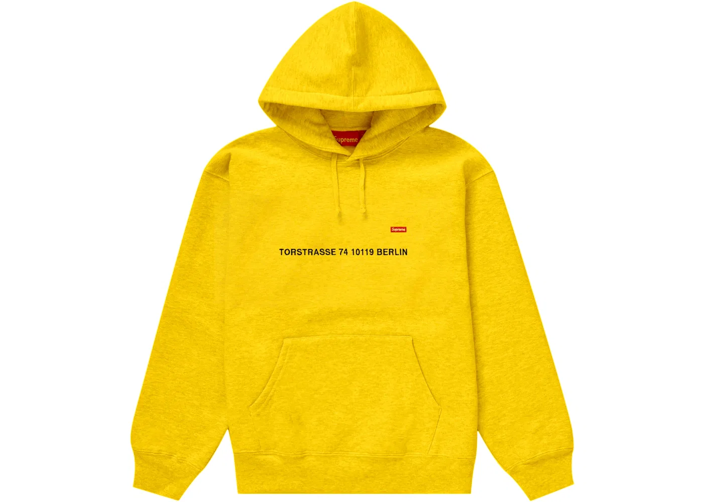 Мужская худи с принтом Supreme Sweatshirt (Berlin Shop), Yellow