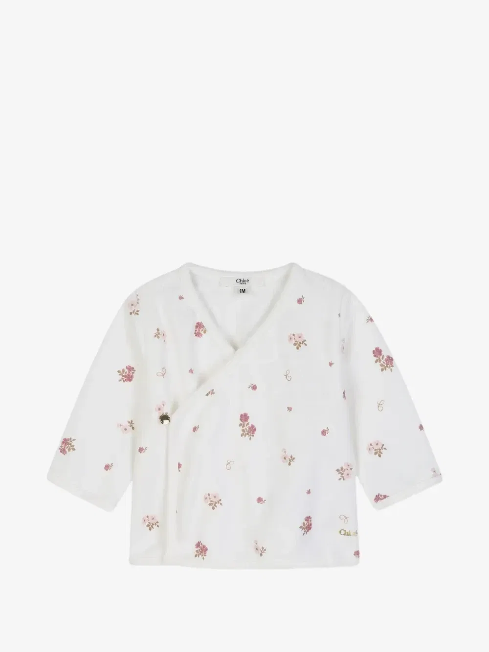 Комплект с цветочным принтом Chloe Kids, белый — фото 3
