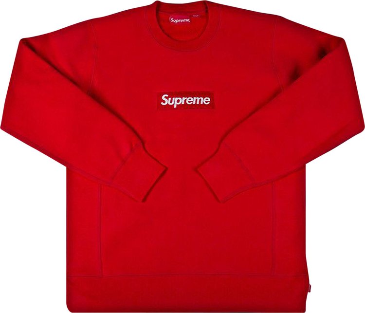 

Толстовка Supreme Box Logo Crewneck 'Red', красный