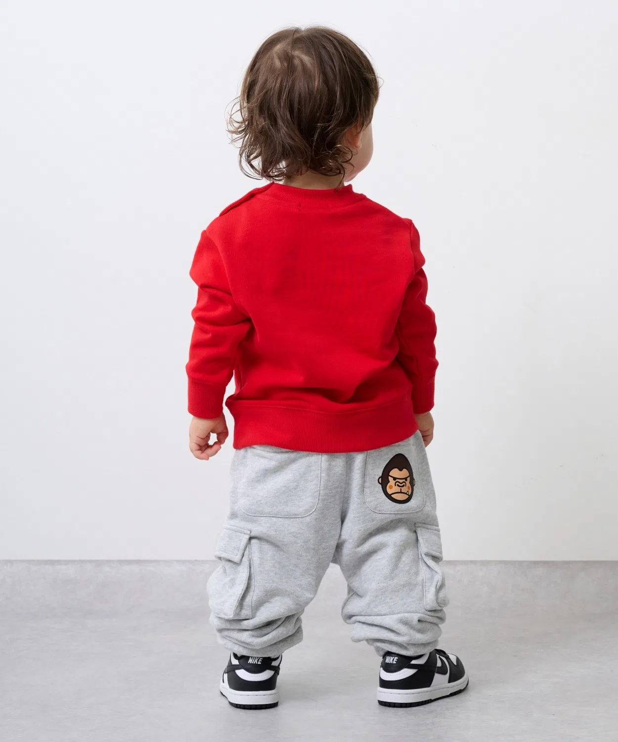 Детские спортивные штаны с карманами карго и принтом Funny Gorilla XLARGE KIDS, Blue — фото 3
