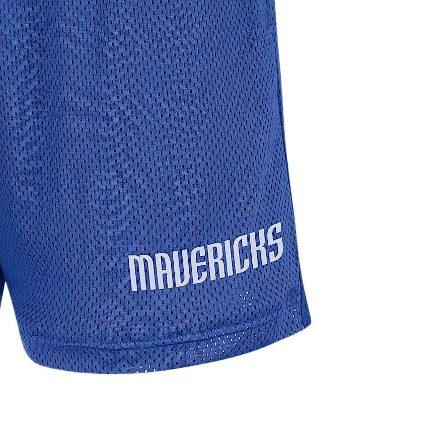 Мужские шорты для фитнеса Nike Dallas Mavericks NBA Mesh, Royal Blue — фото 4