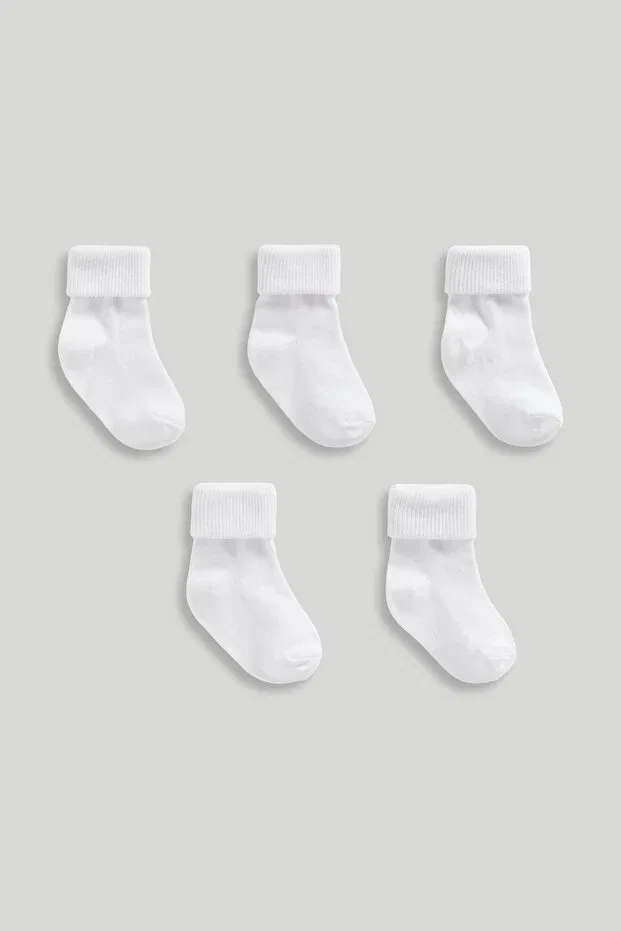 Детские носки хлопковые комплект 5 пар Mothercare, White