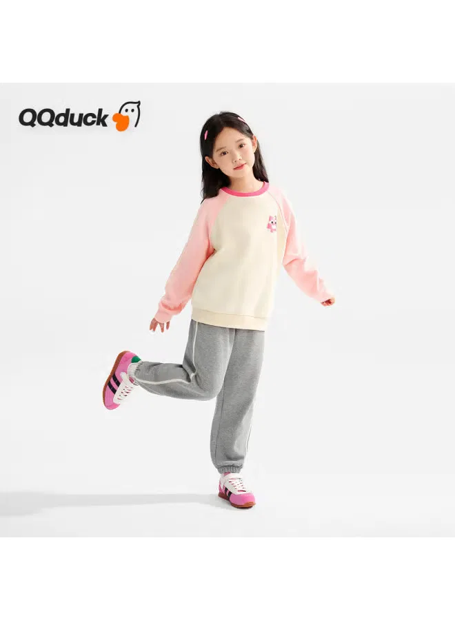 Комплект детский с принтом пазл Qq Duck, светло-розовый