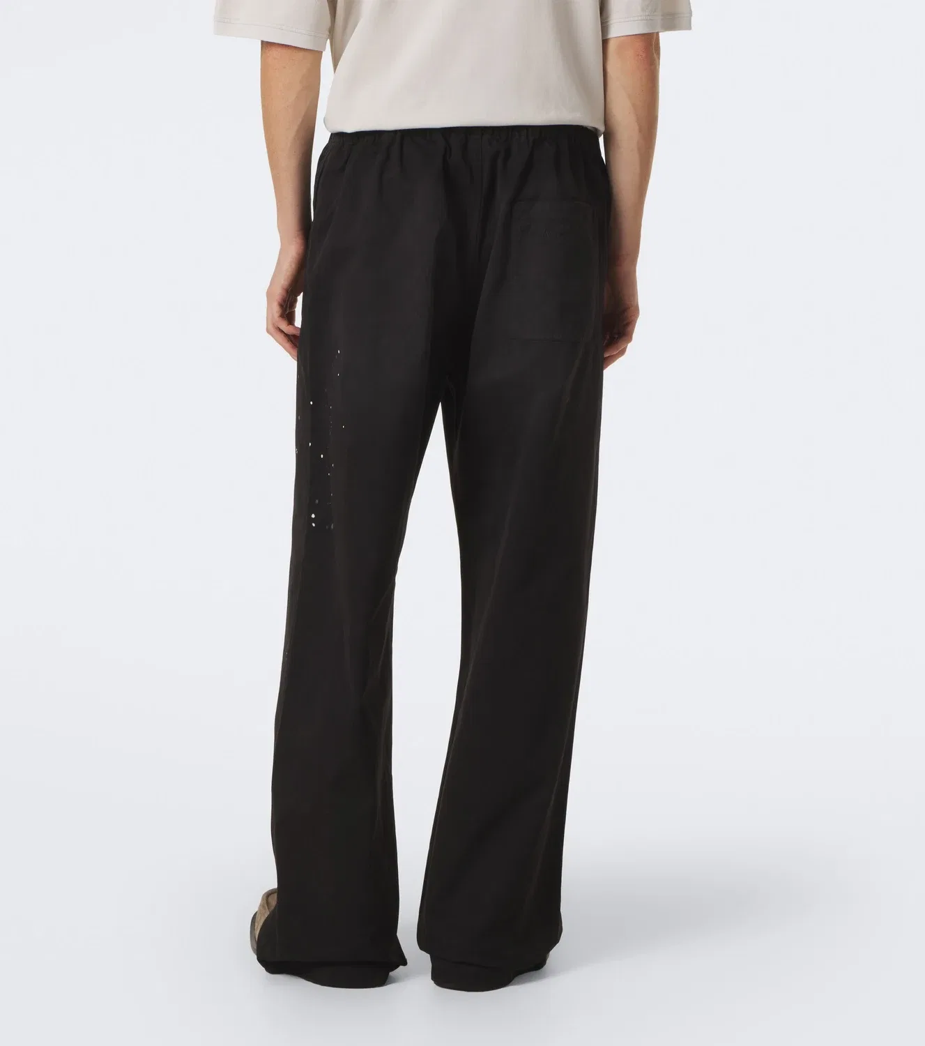Прямые брюки хлопковые Acne Studios, черный — фото 4