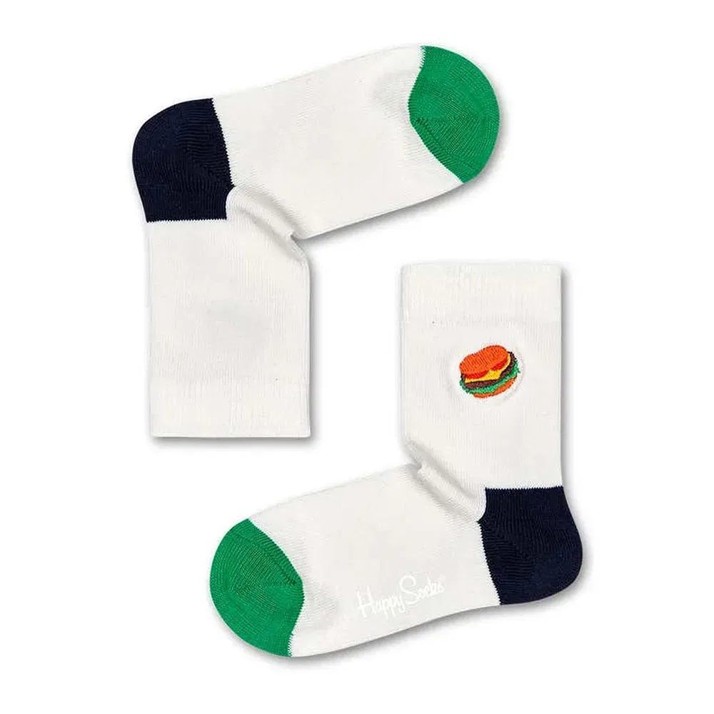 Носки Happy Socks Modelo Hamburger, белый