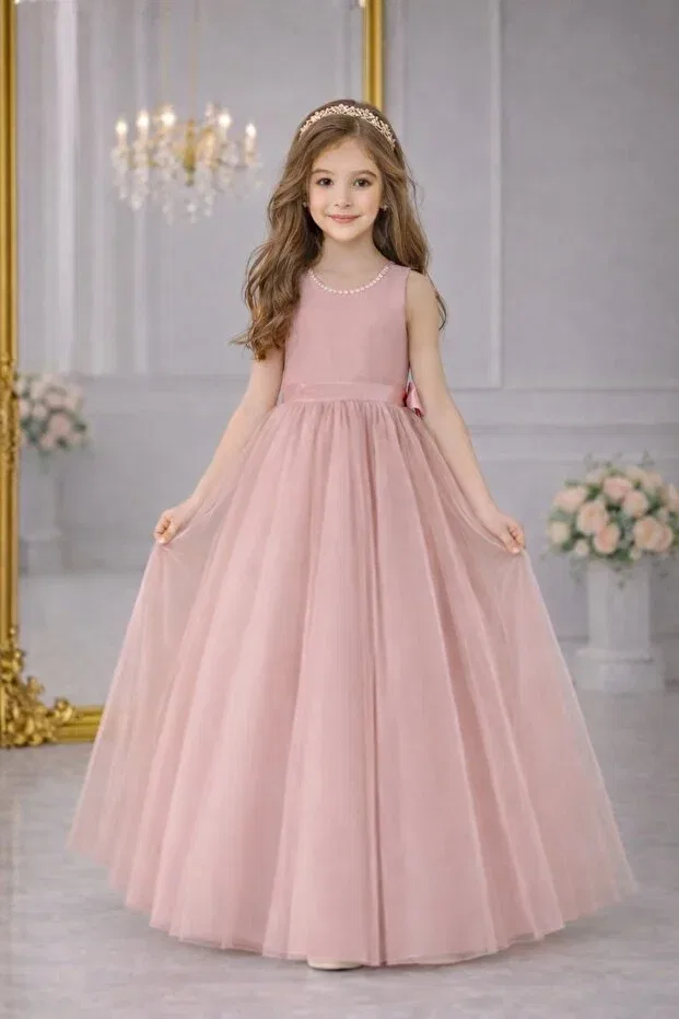 Детское платье для девочек с принтом Party Suneh, Powder Pink