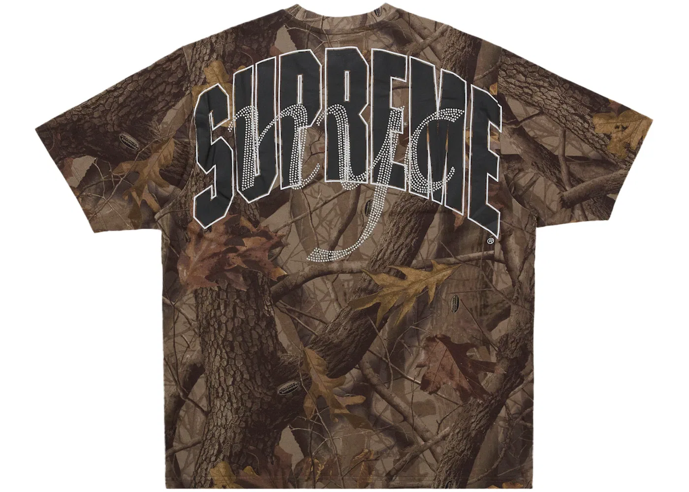 Мужская футболка с коротким рукавом с принтом Supreme Top, Realtree Hardwoods Camo