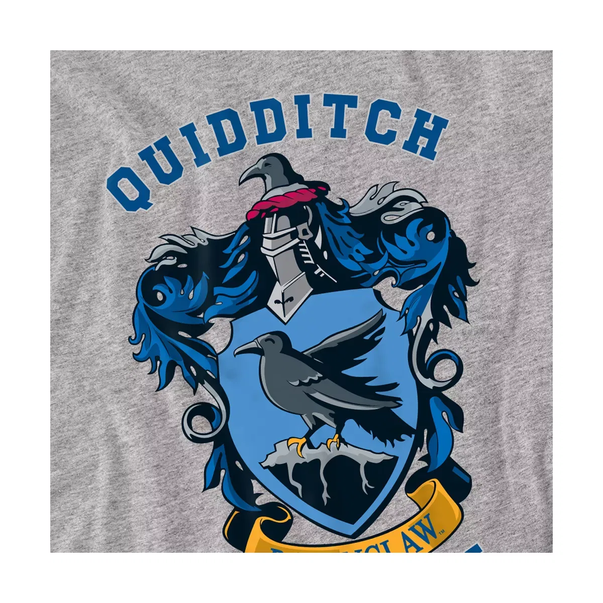 Детская футболка для мальчиков с принтом Harry Potter Team Captain Ravenclaw Harry Potter, Athletic Heather — фото 3