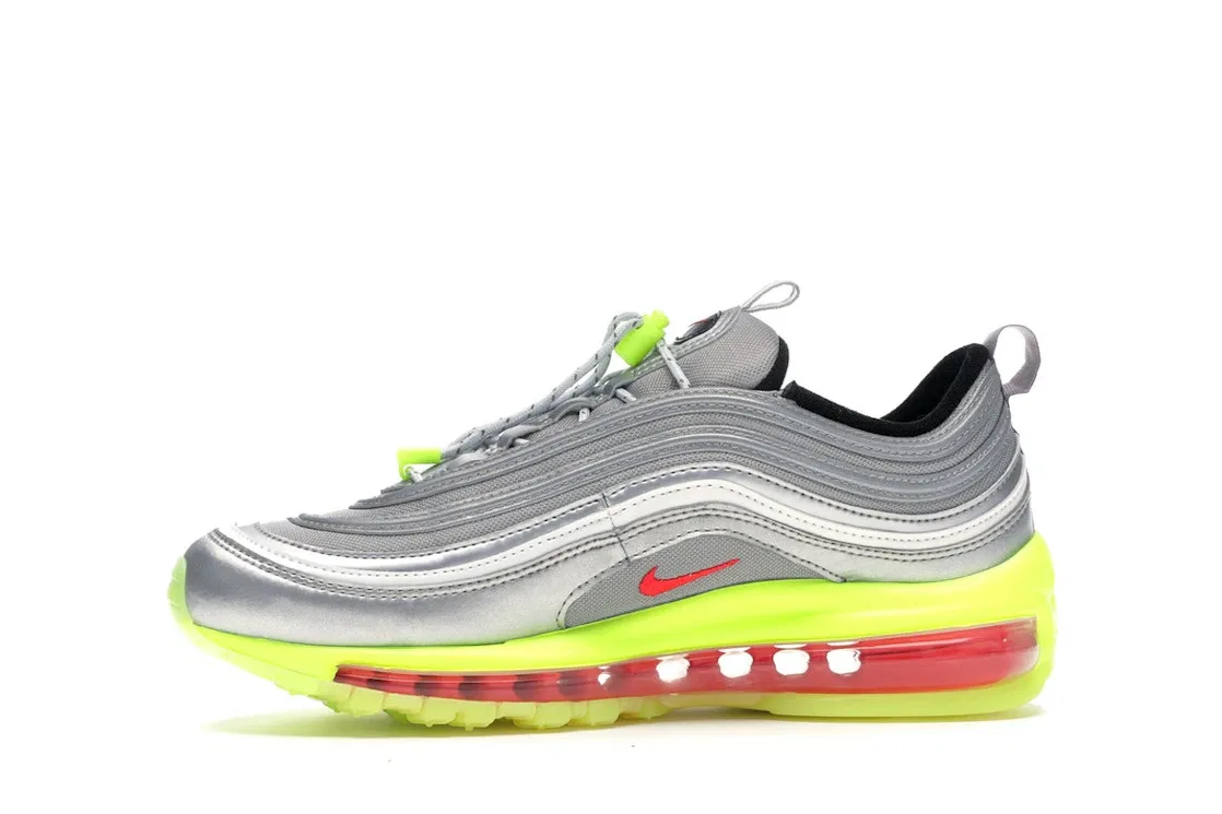 Детские кроссовки Lifestyle Nike Air Max 97 Rft, Metallic Silver/Red Orbit-Volt-Black-White — фото 3