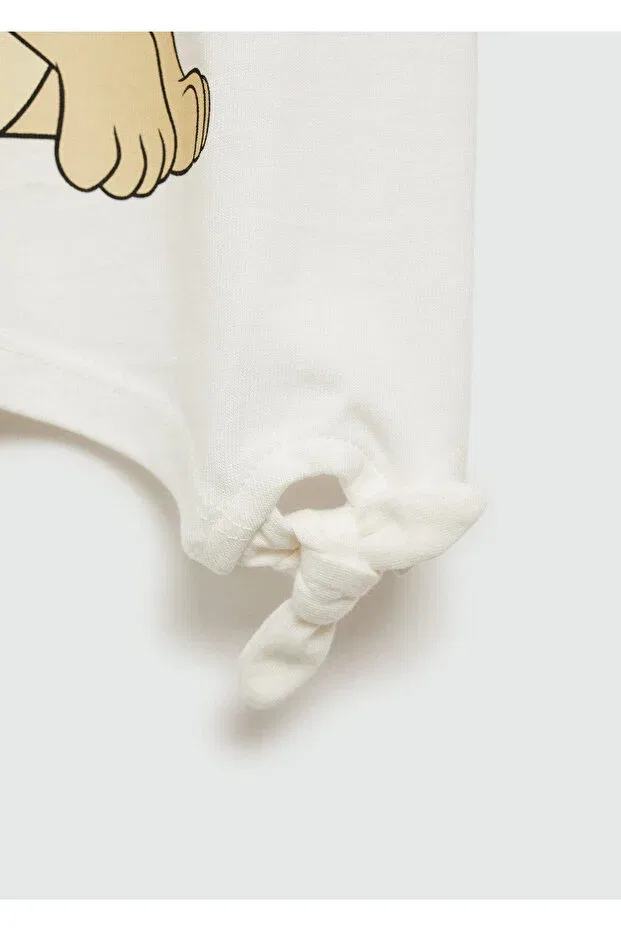 Детская футболка для девочек хлопковая Off-White Mango, Off White — фото 3