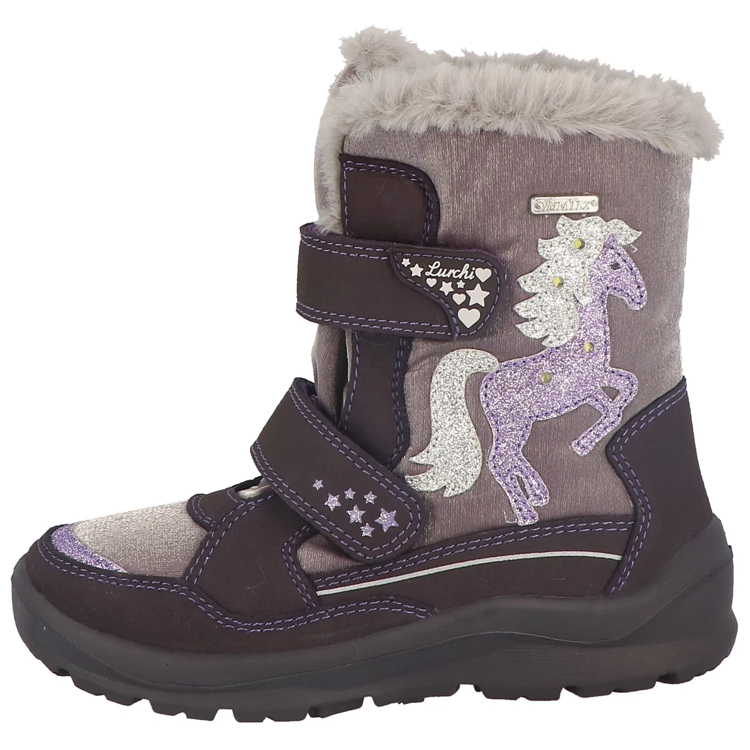 Детские зимние ботинки с подсветкой Lurchi, Brown-Taupe