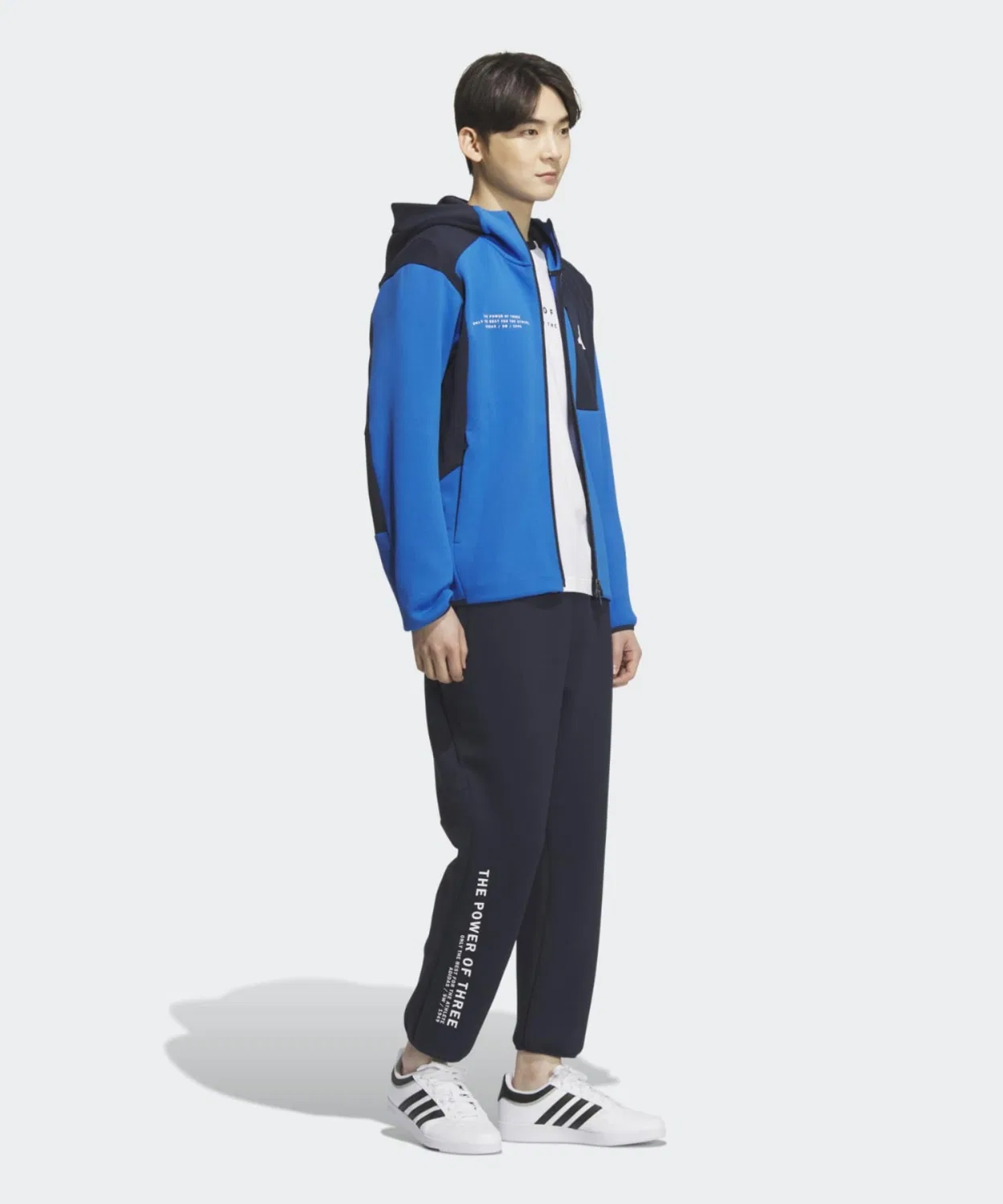 Мужская куртка с капюшоном и утеплителем Adidas Adaptation Regular Fit, Blue — фото 3