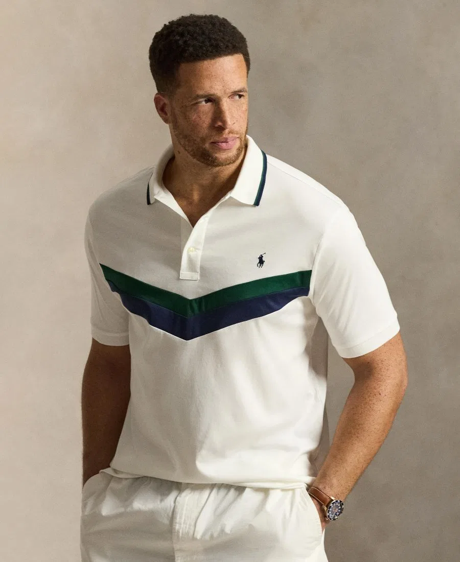 Футболка-поло с коротким рукавом, классический крой Polo Ralph Lauren, White