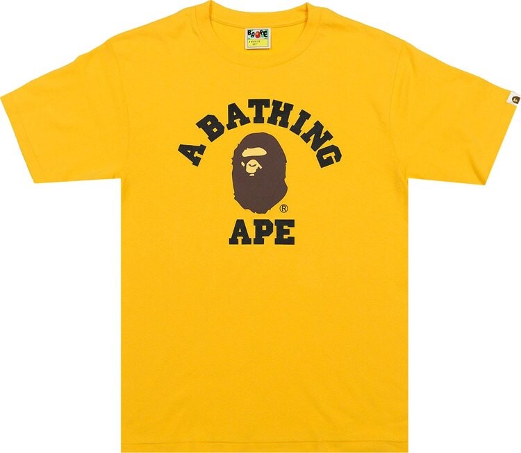 

Футболка BAPE College Tee 'Yellow', желтый