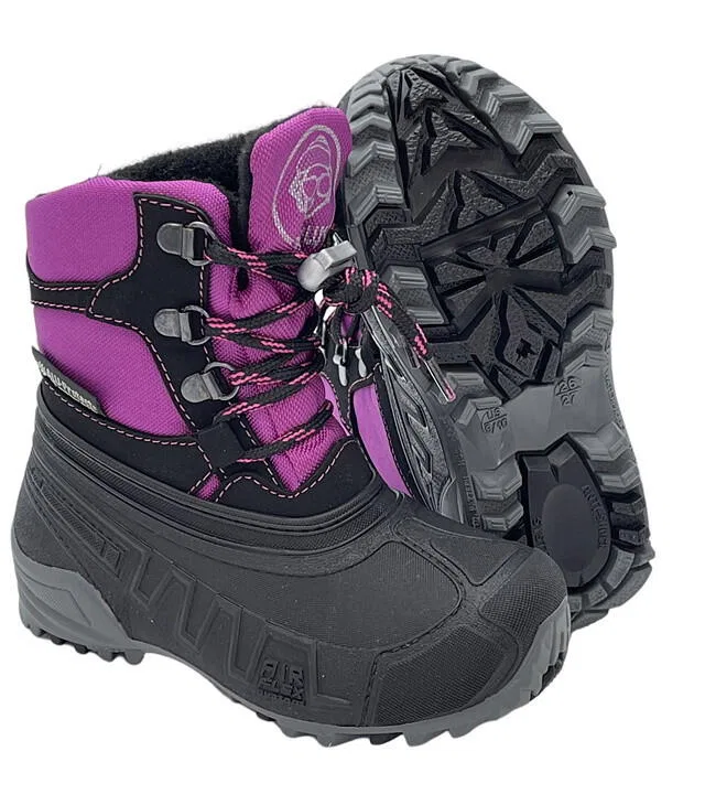 Детские зимние ботинки с ALU-Protect Boatilus Hybrid Trek Outdoor, Rosa Schwarz — фото 3