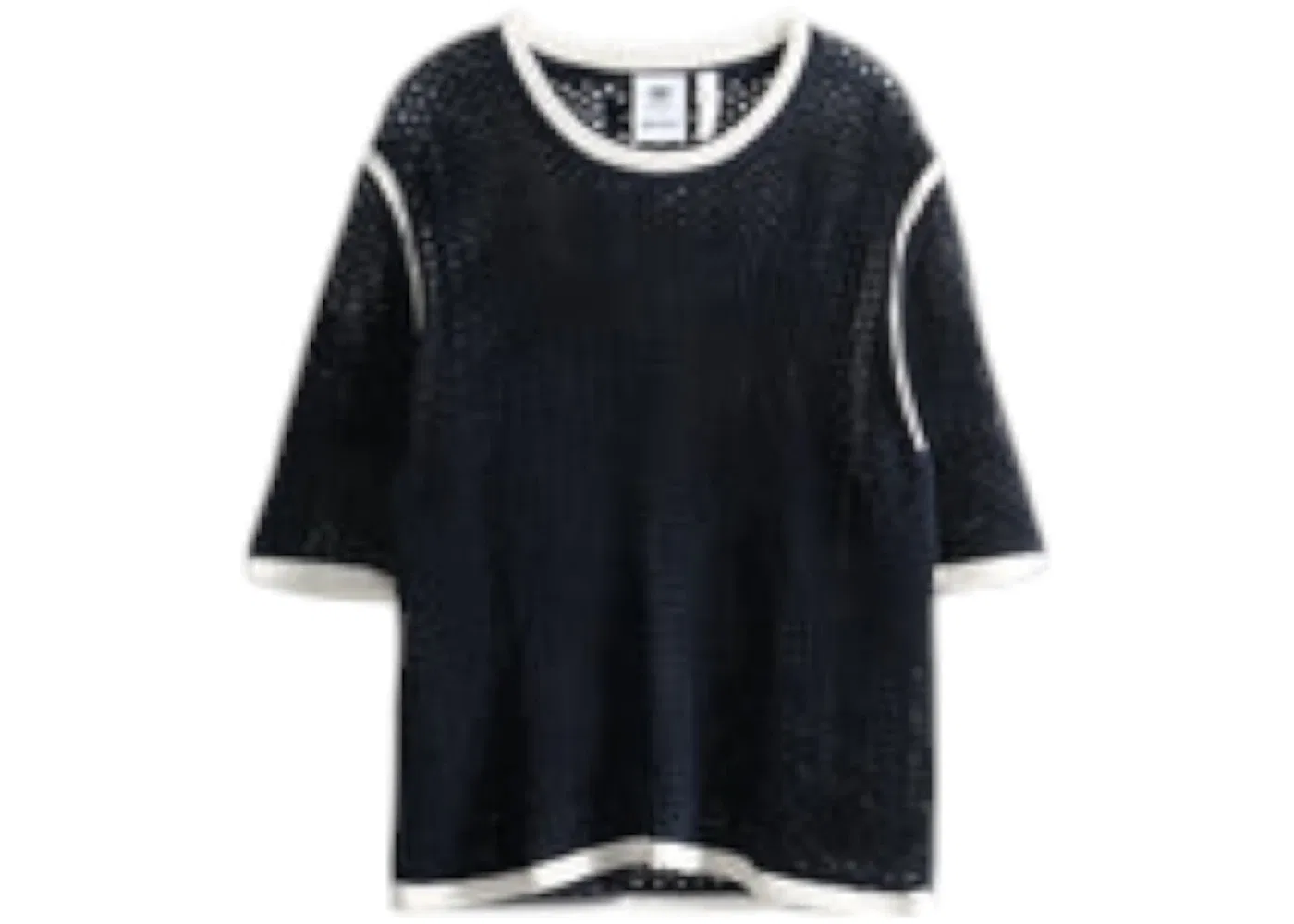 Детская футболка с принтом Adidas x Wales Bonner Knit T-shirt, Dirty White