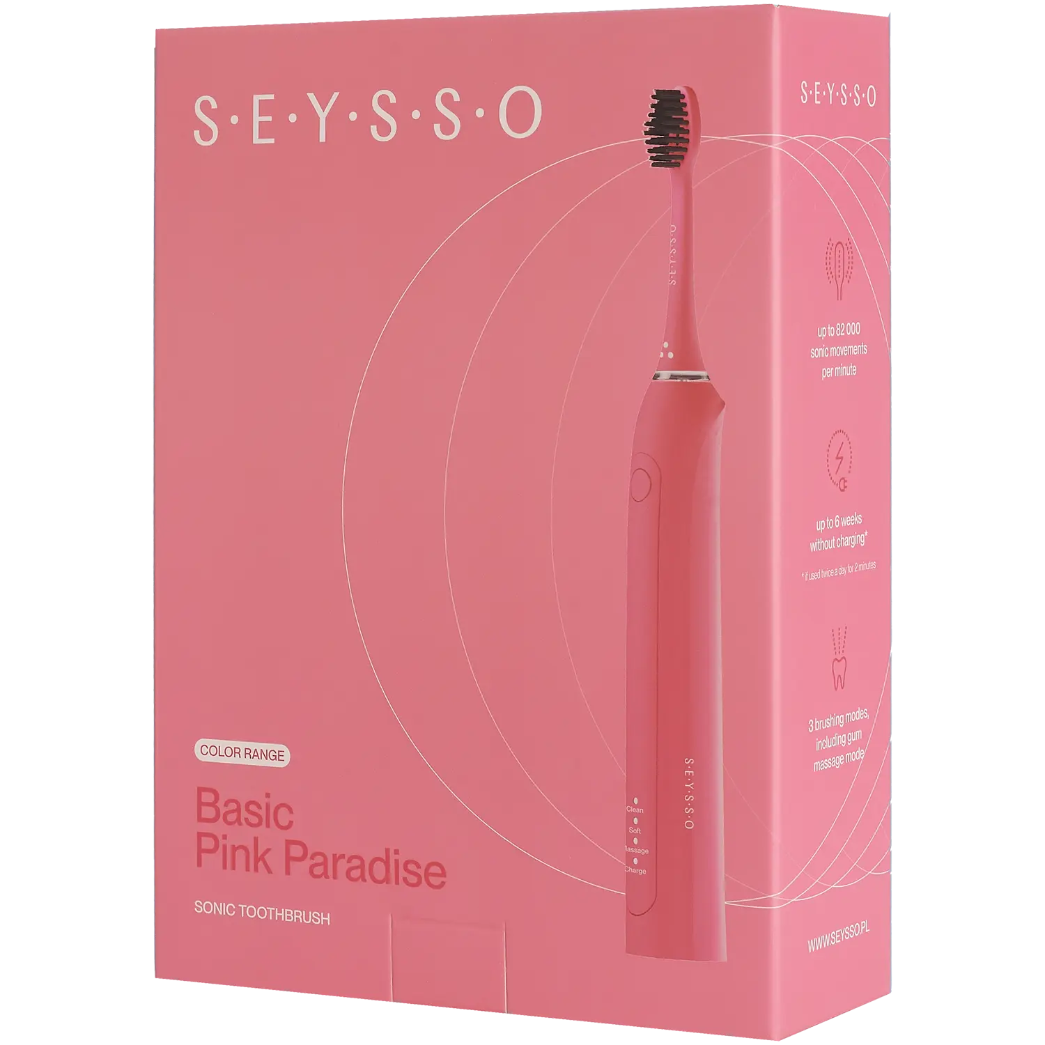 

Seysso Basic Pink Paradise звуковая зубная щетка, 1 шт.