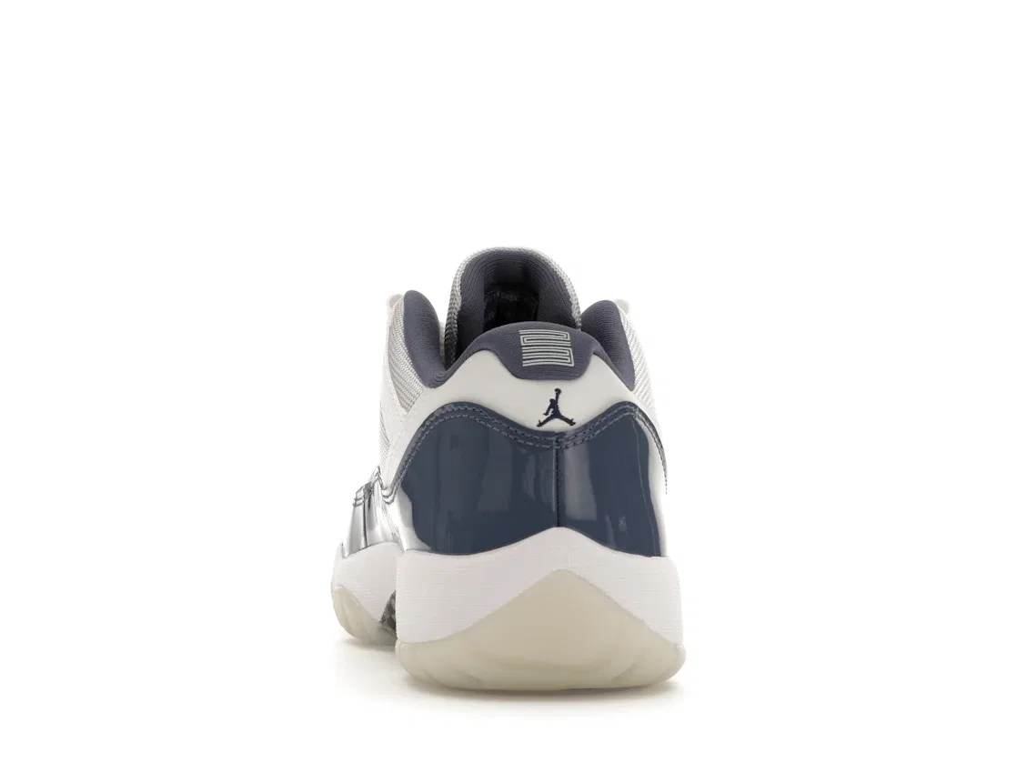 Детские кроссовки Lifestyle с низким верхом Jordan 11 Retro Low, White/Midnight Navy/Diffused Blue/Football Grey — фото 4