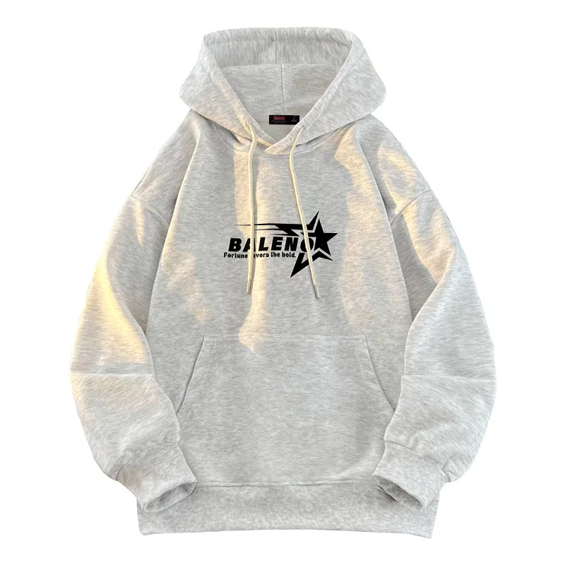 Детский худи с капюшоном утепленный BALENO, White Heather Gray