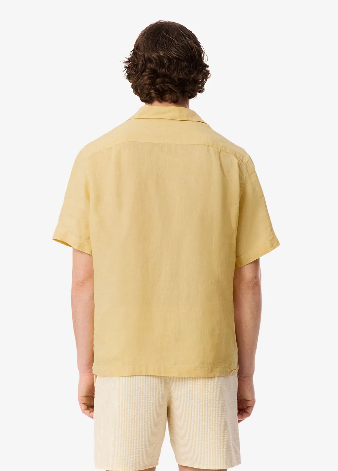 Рубашка Lacoste Relaxed Fit, бежевая — фото 4