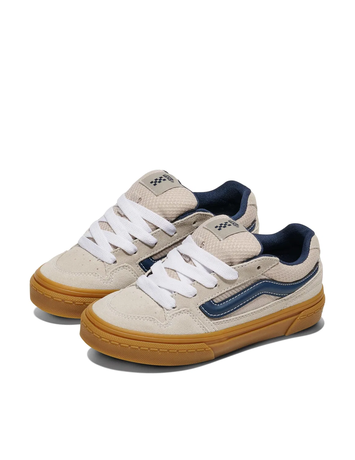 Детские кроссовки для мальчиков с верхом из замши Caldrone Vans, Lkz Rubber Dark Blue Pop Dress Blues — фото 2