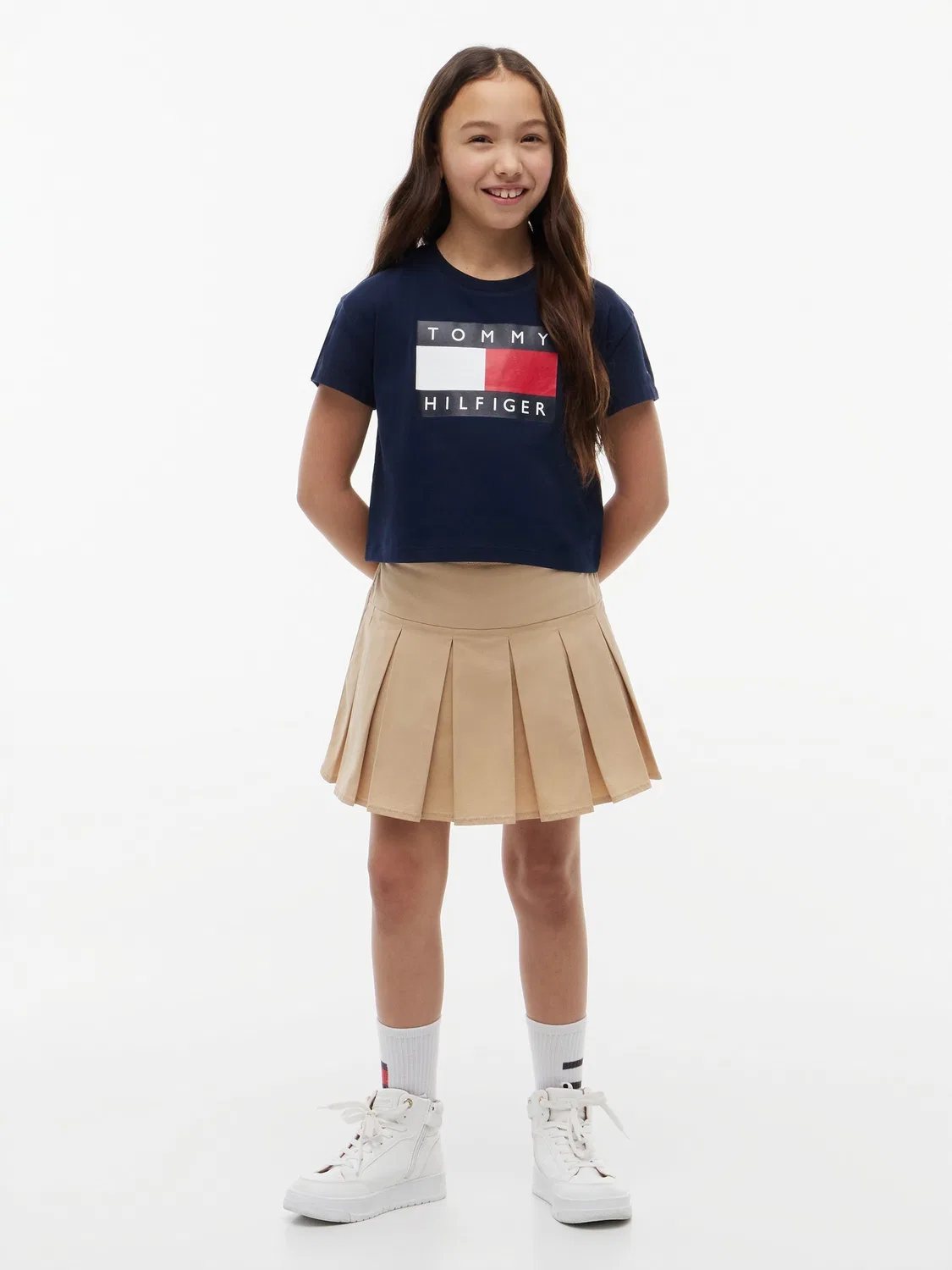 Футболка с флагом Tommy Hilfiger, синяя — фото 3