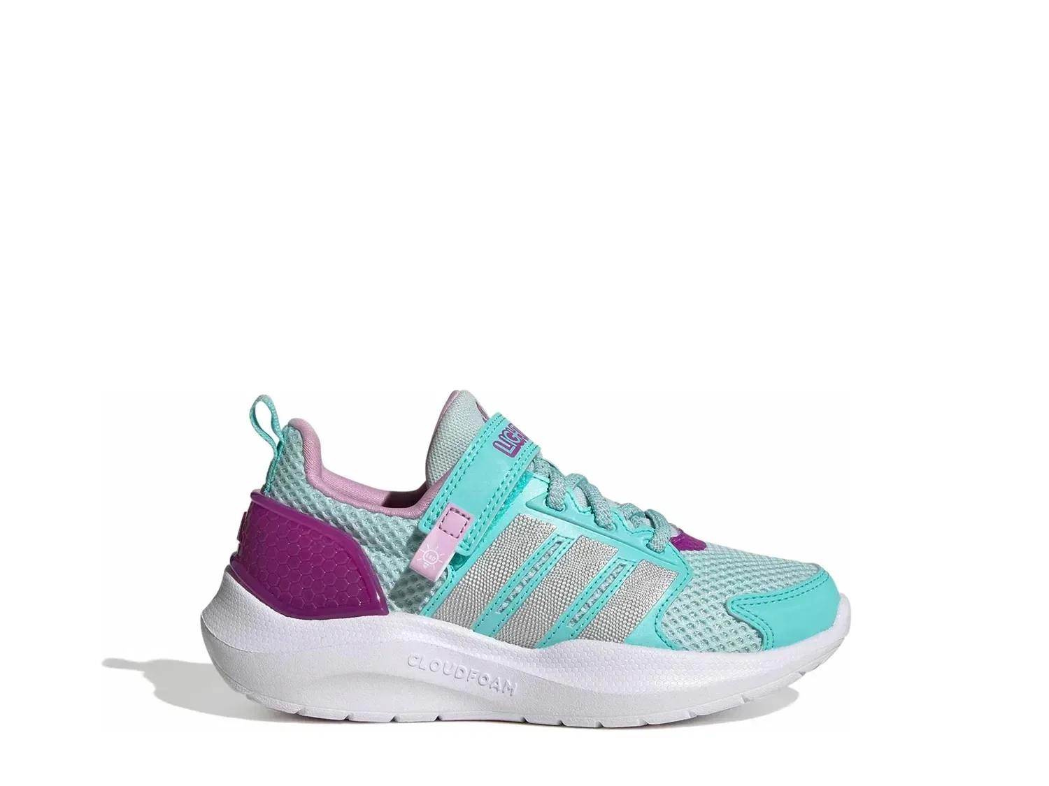 Кроссовки со светящейся пяткой Lightorama, adidas, темно-зеленые — фото 2
